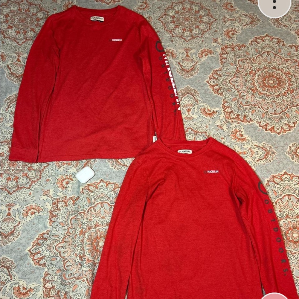 Magellan Outdoors Vibrant Red Long Sleeve Tee